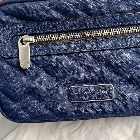 Marc by Marc Jacobs Sally Mineral Blue quilted Saffiano leather crossbody bag - Picture 6 of 15